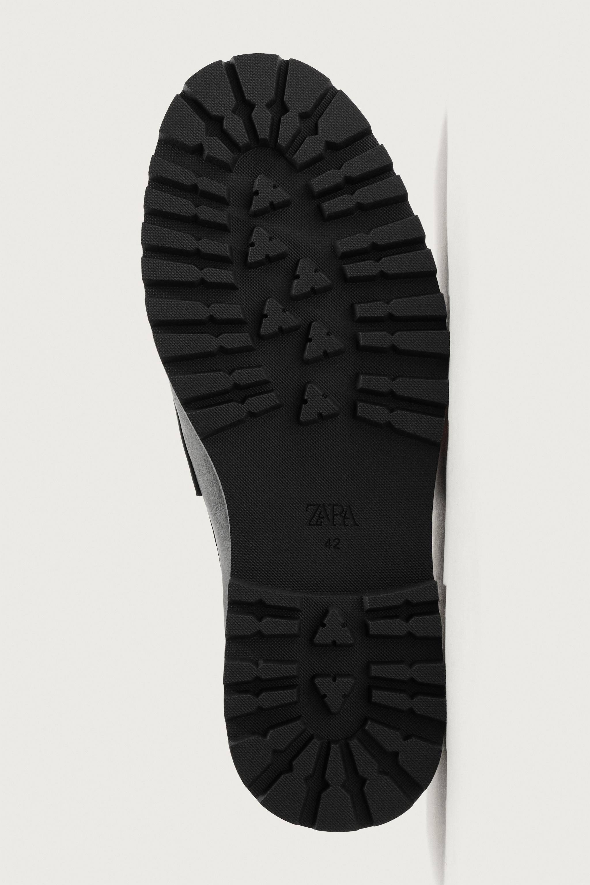 PENNY LOAFERS WITH TRACK SOLE
